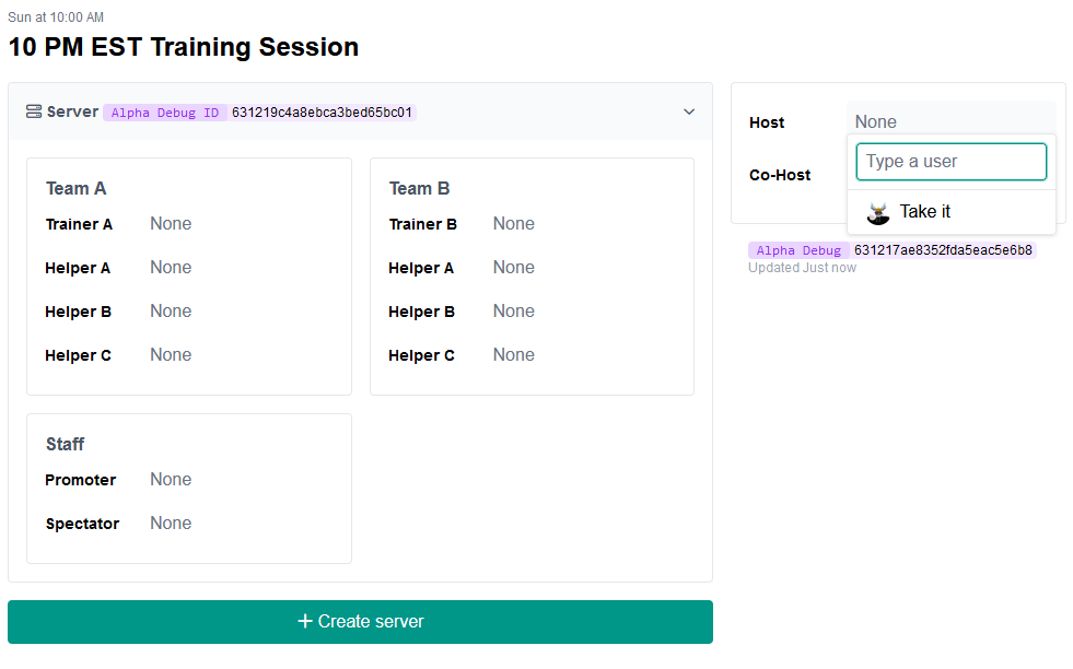 Shows how to join/add Host or Co-Host.