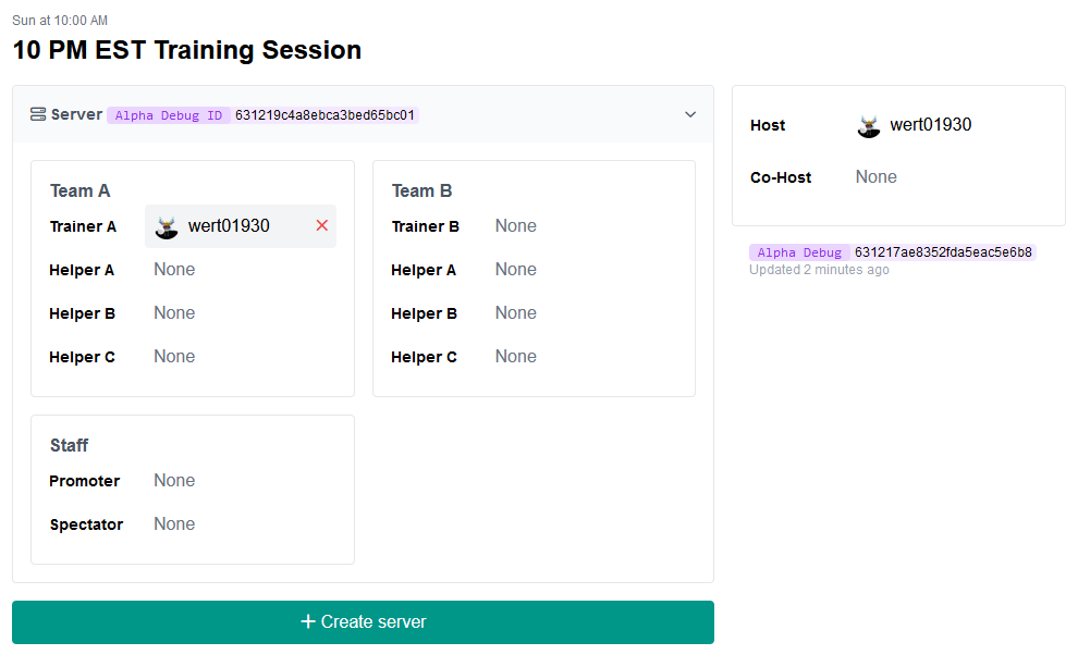 Shows how to leave the role