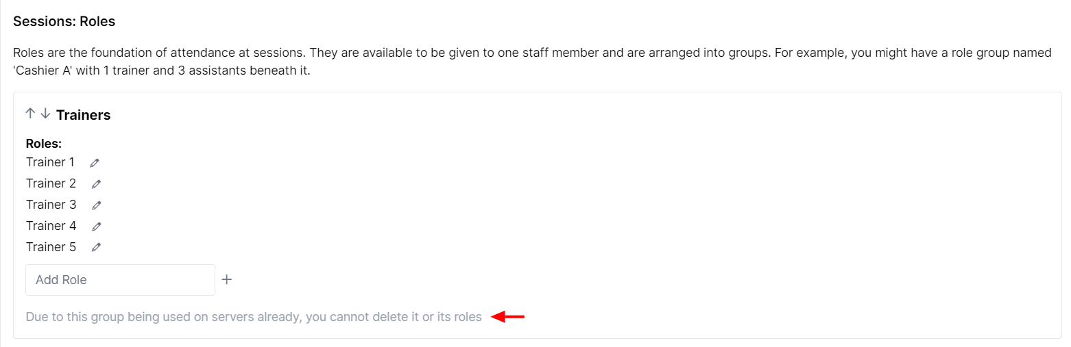 Danger that you cannot edit/delete roles